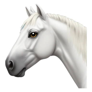 white mustang  sticker