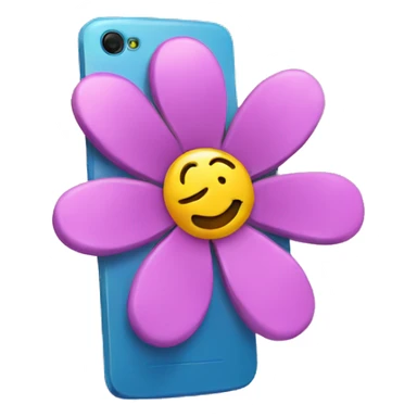 flower shaped phone sticker