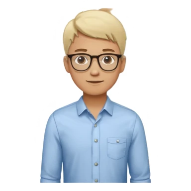 silhouette of a light-haired man standing next to a project board sticker