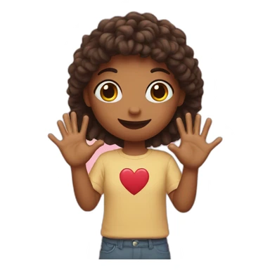 I making a heart with my hands sticker