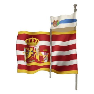 create an emoji of the flag that Spain used between 1516-1843 sticker