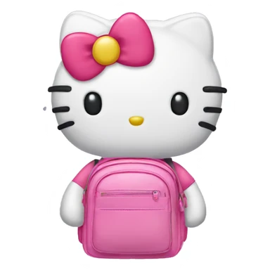 hello kitty bag pack sticker