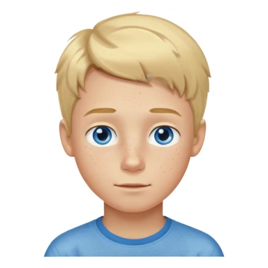 hassidic young boy blond freckles sticker