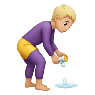 Jesus peeing on the beach sticker