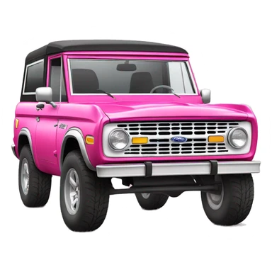 pink ford bronco  sticker
