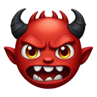 Devil demond monster sticker