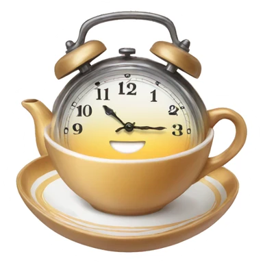 Clock tea gay sticker