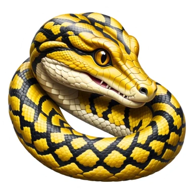 cinematic-noble-anaconda-portrait-emoji,-poised-and-imposing,-with-a-massive,-sinuous-build-draped-in-intricately-patterned-scales-and-piercing,-focused-eyes,-simplified-yet-sharp-and-sophisticated-features,-highly-detailed sticker