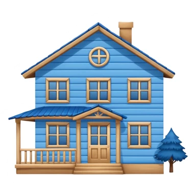 Blue house that says 707 - make it simple sticker