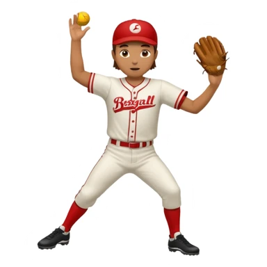 hacer el lanzamiento  de pelota jugador basebal sticker