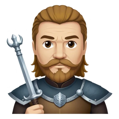 Mace Tyrell from game of thrones, have mustache and beard sticker