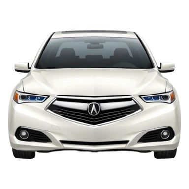 White acura TLX sticker