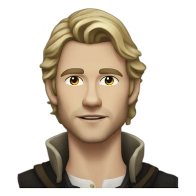 Klaus mikaelson realistic detailed sticker