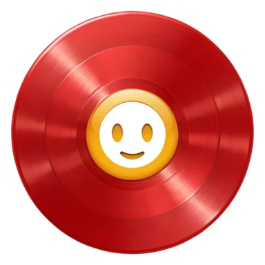 red vinyl record It's just a vinyl record.
 sticker