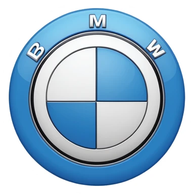 Create BMW logo Emoji sticker