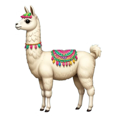 full body llama  sticker