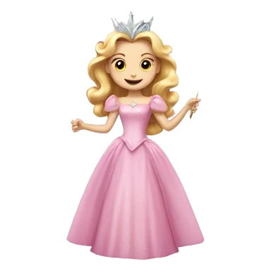 Glinda with magic wand sticker