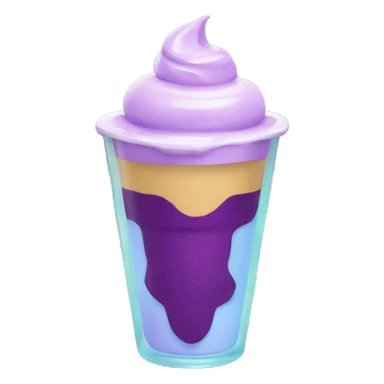 Colourful ube parfait sticker