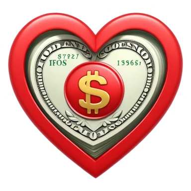 heart money sticker