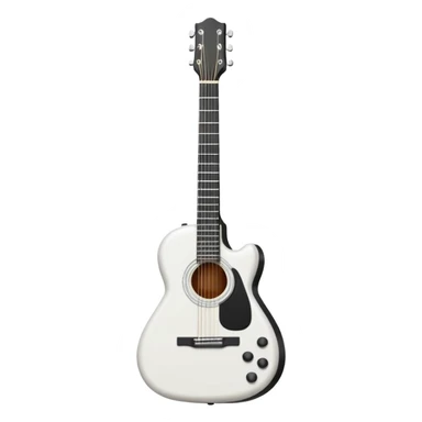 white Guitar Case sticker