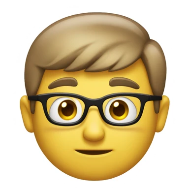 Shy nerd guy sticker