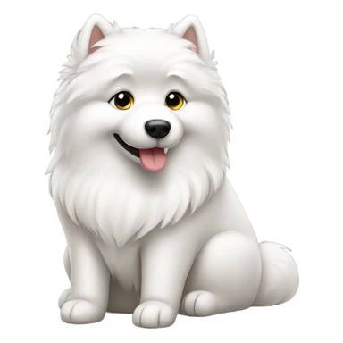 Samoyed sitting down sticker