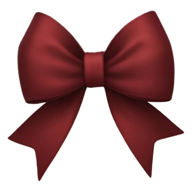 Dark red bow sticker