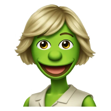 Kermit as a Taylor swift fan sticker