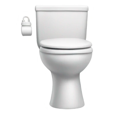 a toilet with a head sticking out of the toilet sticker