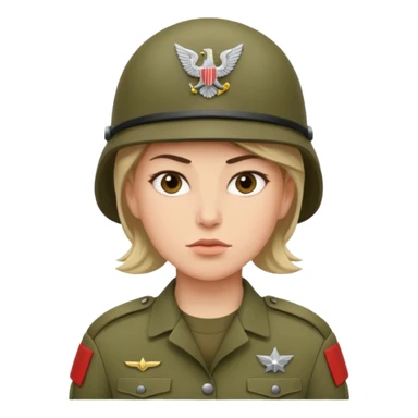 Female Soldier sticker