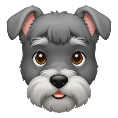 Schauzer mini gris perro sticker
