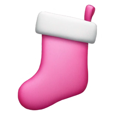Christmas stocking pink sticker