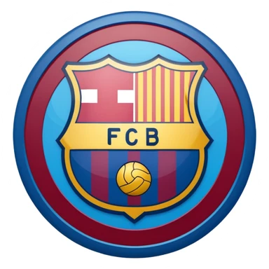Make a logo of fc Barcelona football team sticker