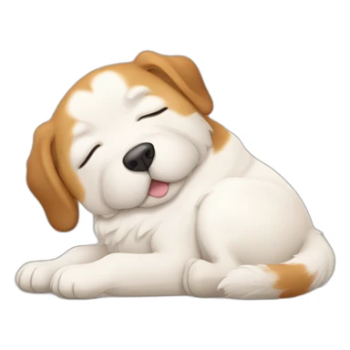 alabai dog sleep sticker