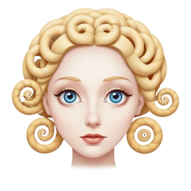a lady hypnotized with spirals for eyes sticker