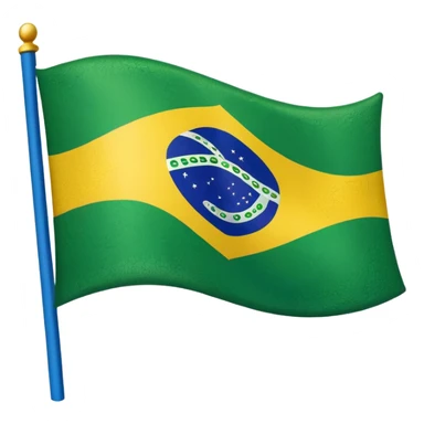 Brazil flag sticker
