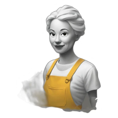 Paint artist modern art sticker