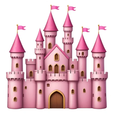 castle with pink colours sticker