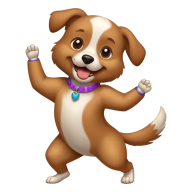 dog dancing sticker