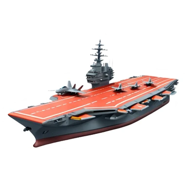 an aircraft carrier with fighter jets sticker