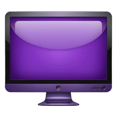 dark purple wide screen monitor sticker