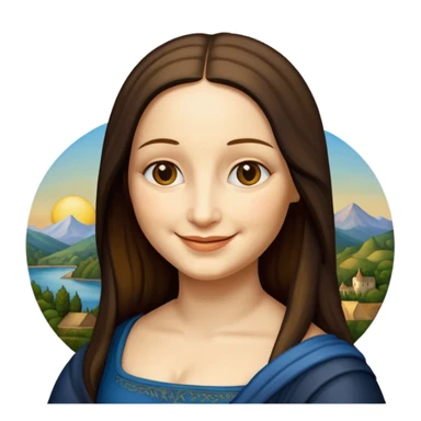 monalisa painting sticker