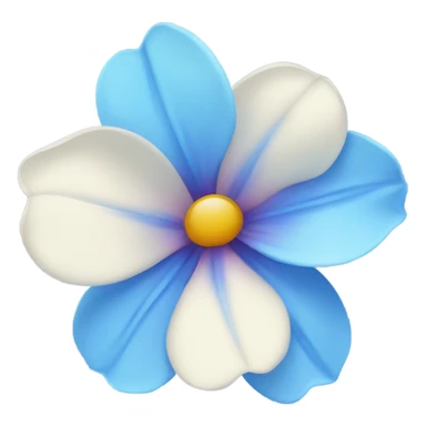 Pretty blue flower sticker