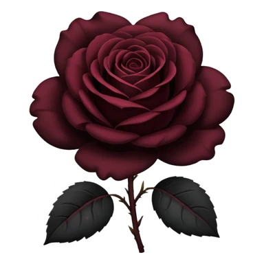 Black rose Emoji sticker