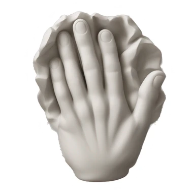 hands moulding on sculpture sticker