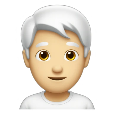 shy white guy sticker