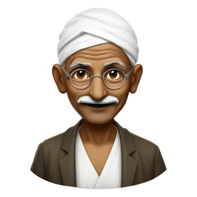 mahatma Gandhi with pickari sticker