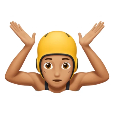 Diving head first  sticker