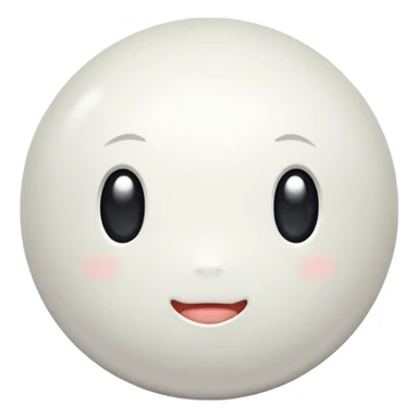 gyosa white ball sticker