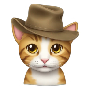 CUTE CAT WIH HAT sticker